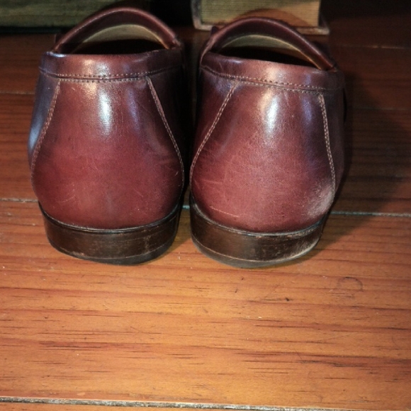 Neil M Burgundy Leather Slip-On Loafers main image 9